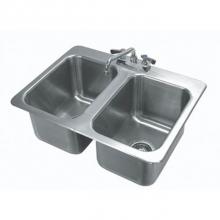 Advance Tabco DI-2-10 - Drop-In Sink, 2-compartment