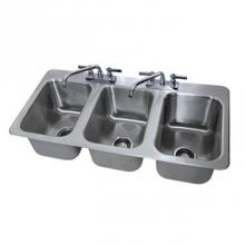 Advance Tabco DI-3-10 - Drop-In Sink, 3-compartment