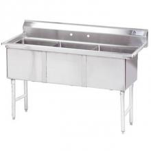 Advance Tabco FS-3-2430 - Fabricated NSF Sink, 3-compartment
