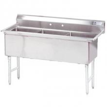 Advance Tabco FS-3-2424 - Fabricated NSF Sink, 3-compartment