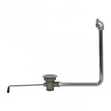 Advance Tabco K-15 - Lever Waste Drain, twist handle operated with built in overflow