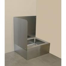 Advance Tabco K-288L - Left side & back wall splash for 9-OP-20 & 9-OP-40 mop sink (field installed by others)