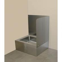 Advance Tabco K-288R - Right side & back wall splash for 9-OP-20 & 9-OP-40 mop sink (field installed by others)