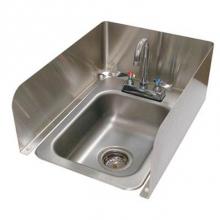 Advance Tabco K-614C - Removable 3-sided splash for counter-mount drop in sink, 8'' tall