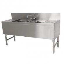 Advance Tabco PRB-19-53C - Prestige Underbar Sink Unit