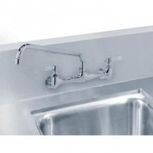 Advance Tabco TA-11Z - 5'' Table Splash with 2'' return is required for splash mounted faucet (per li