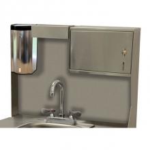 Advance Tabco TA-MSC-ES1 - Rear riser panel for 26'' wide mobile sinks