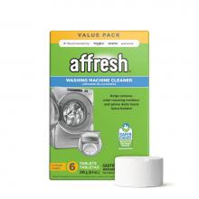 Affresh W10501250 - Washer Cleaner 6 Count Carton, Removes Odor Causing Residue In Washing Machines, Works In Any Bran