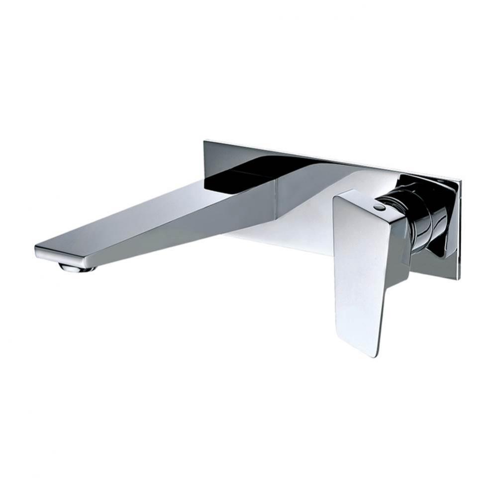 Polished Chrome Wall Mounted Bathroom Faucet