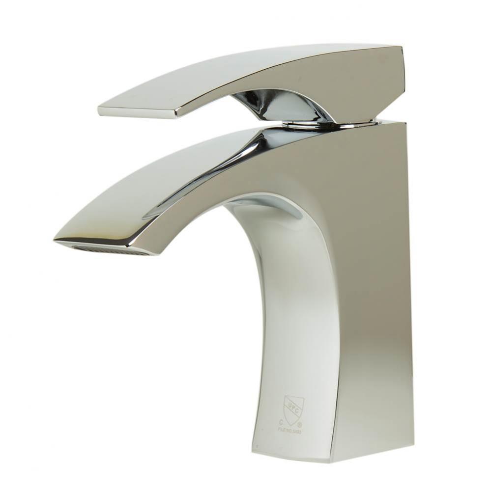 Polished Chrome Single Lever Bathroom Faucet