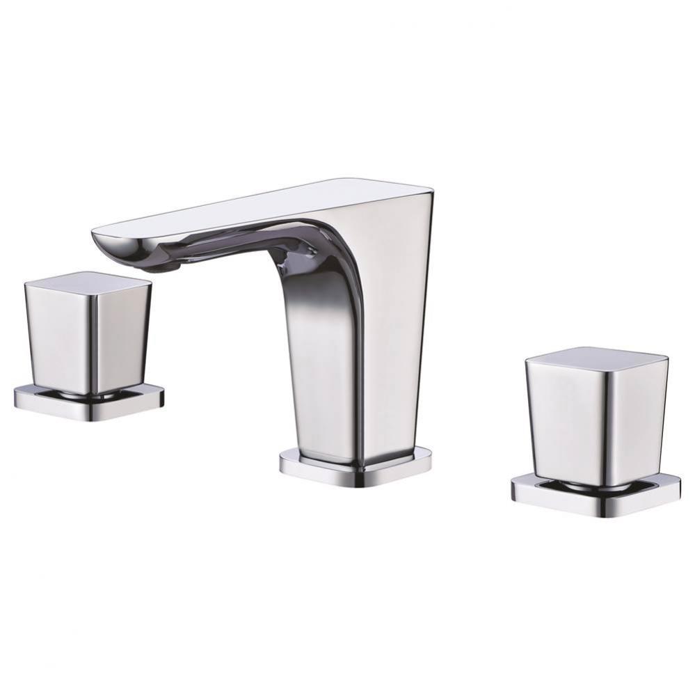 Polished Chrome Widespread Modern Bathroom Faucet