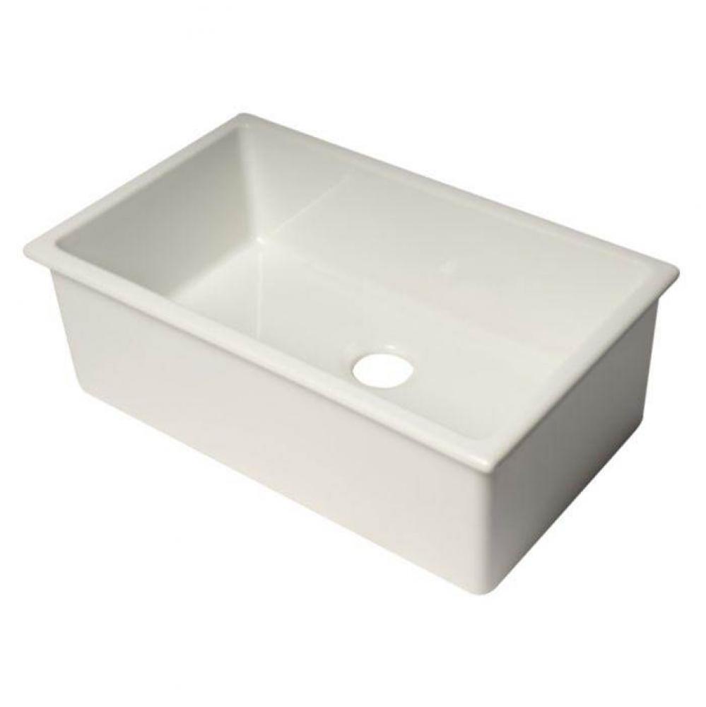 30'' Undermount/Drop In Fireclay Kitchen Sink