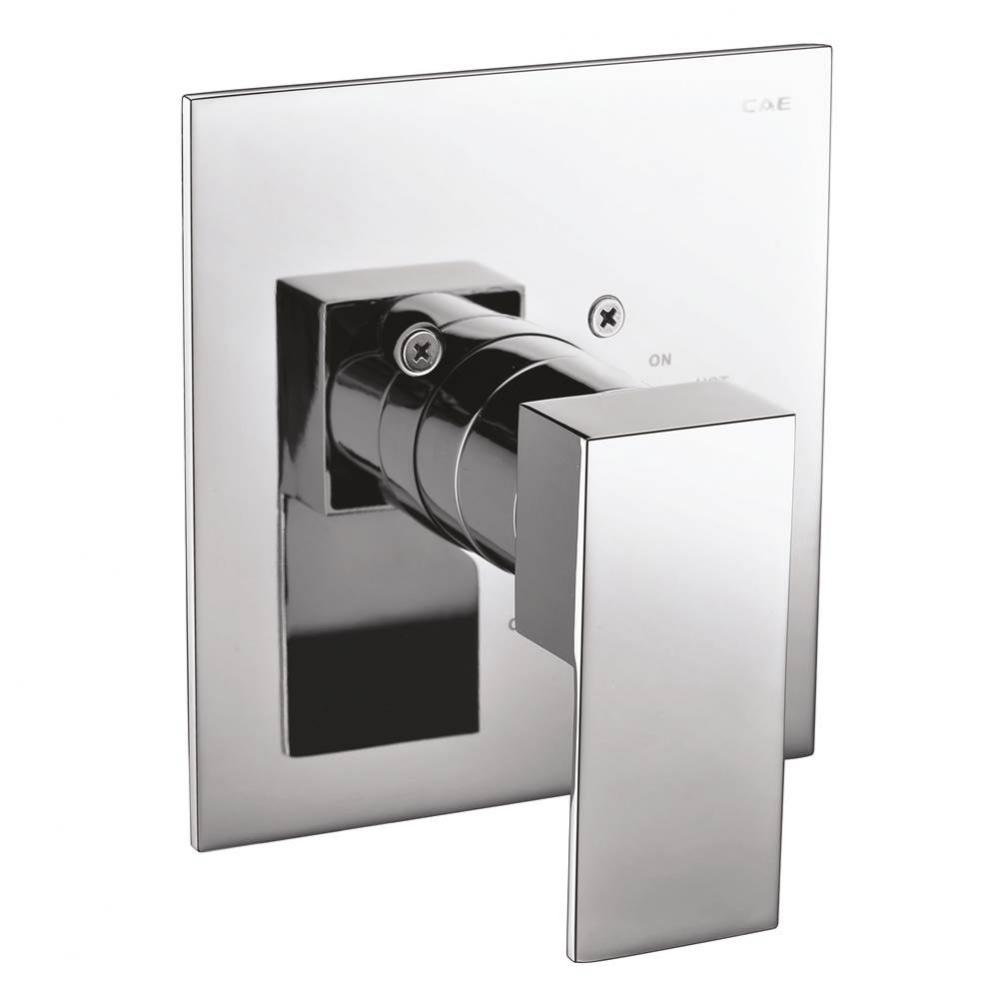 Polished Chrome Modern Square Pressure Balanced Shower Mixer