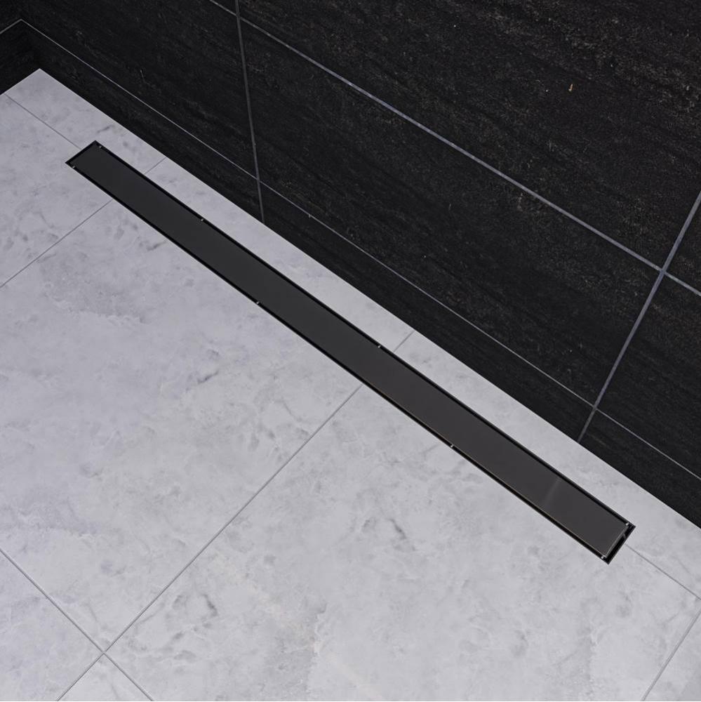 ALFI brand 47'' Brushed Stainless Steel Linear Shower Drain with Solid Cover