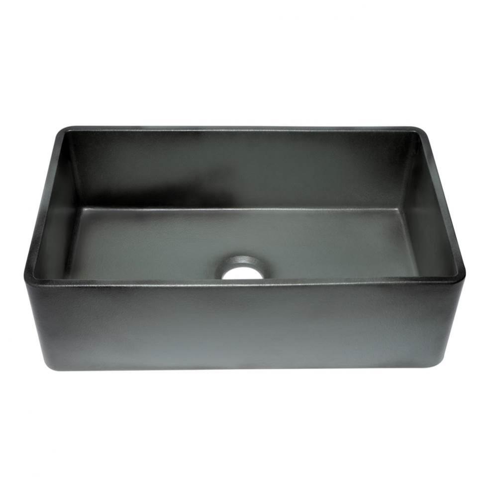 Concrete Color 33 inch Reversible Single Fireclay Farmhouse Kitchen Sink