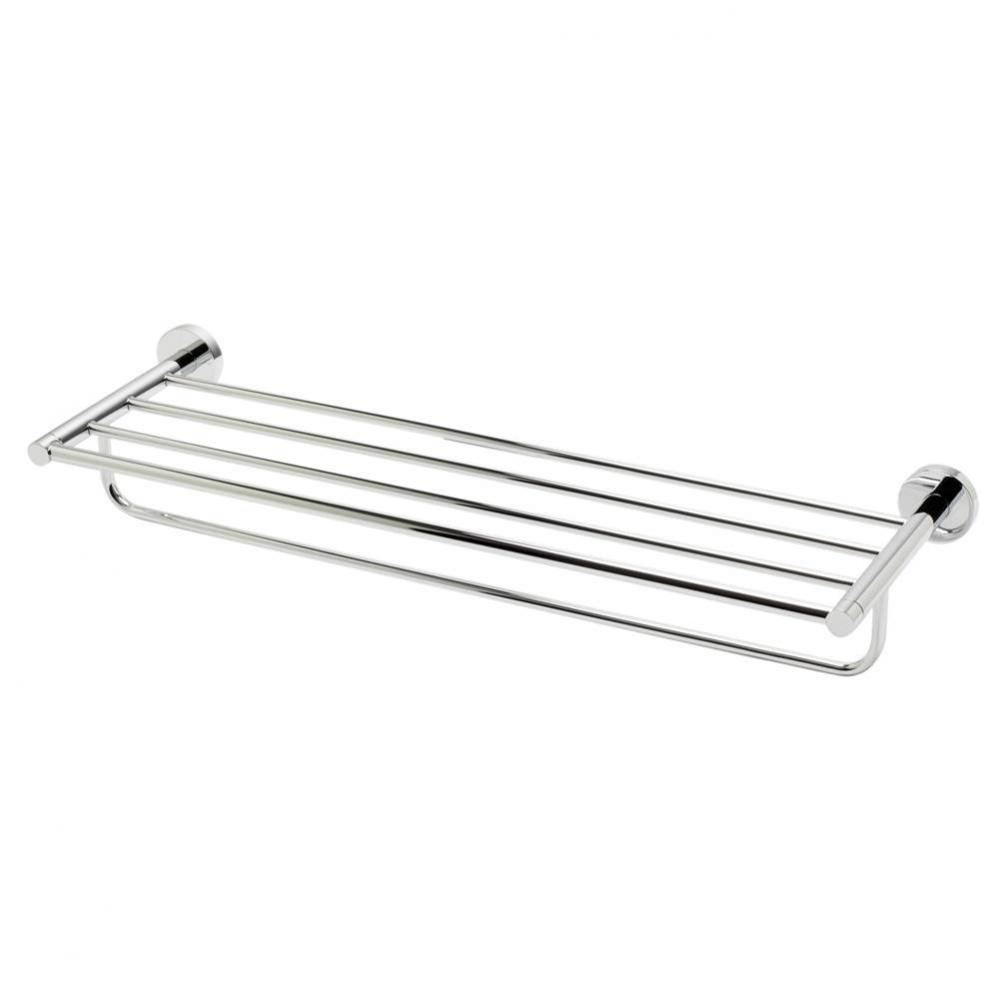 Polished Chrome 26 inch Towel Bar & Shelf Bathroom Accessory