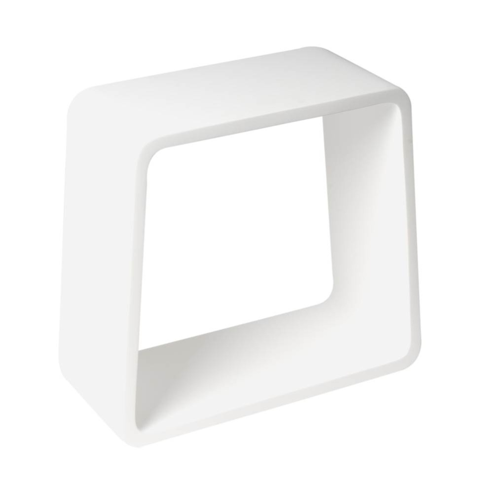 White Matte Solid Surface Resin Bathroom / Shower Stool