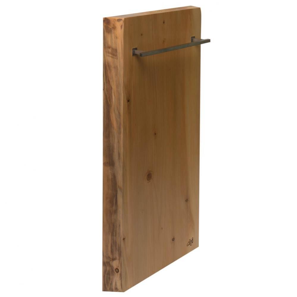 16''x32'' Live Edge Cedar Wood Towel Warmer