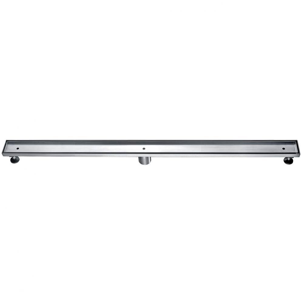 ALFI brand 47'' Stainless Steel Linear Shower Drain with No Cover