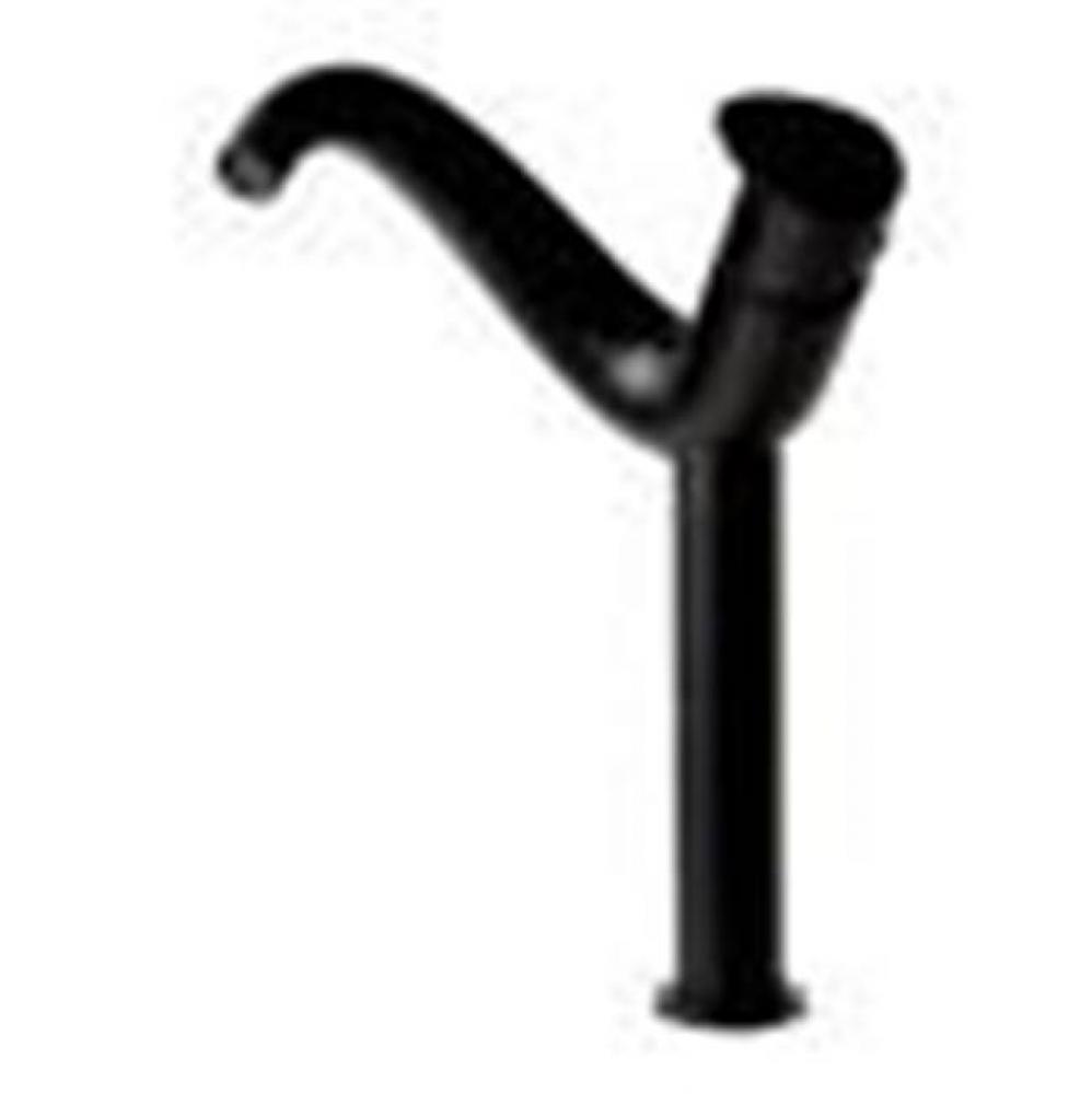 Black Matte Tall Wave Single Lever Bathroom Faucet