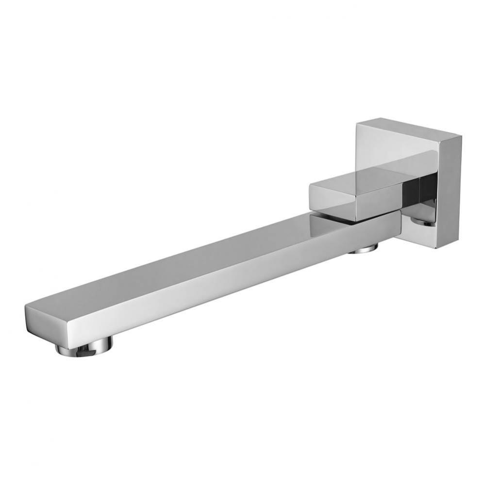 Polished Chrome Square Foldable Tub Spout