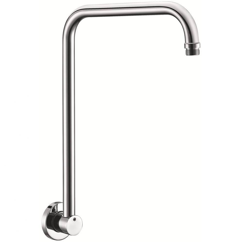 Polished Chrome 12'' Round Raised Wall Mounted Shower Arm