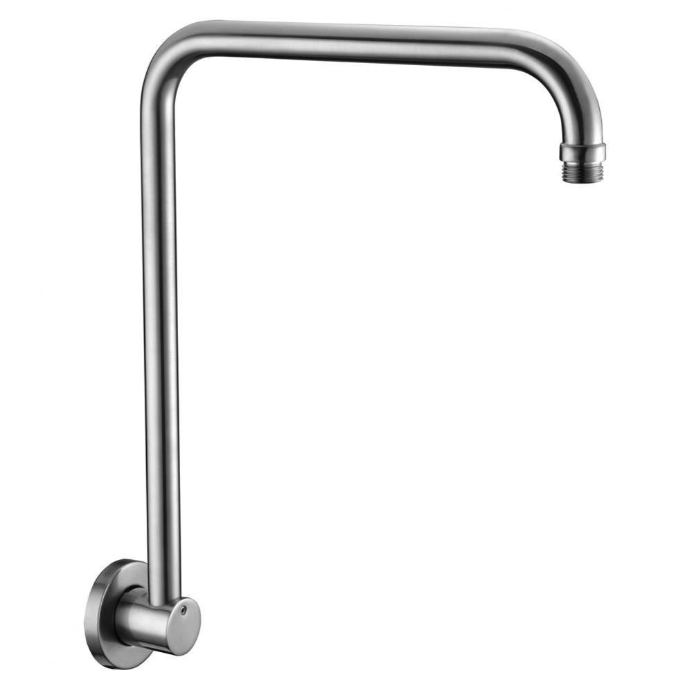 Brushed Nickel 12'' Round Raised Wall Mounted Shower Arm