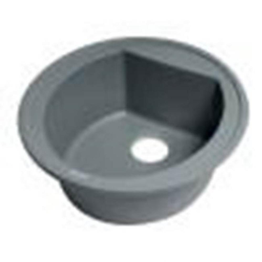 Titanium 20'' Drop-In Round Granite Composite Kitchen Prep Sink