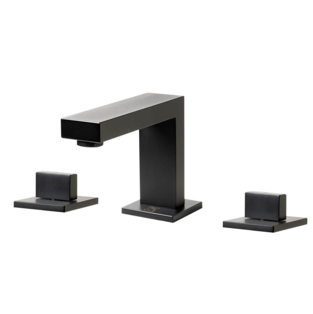 Black Matte Widespread Modern Bathroom Faucet