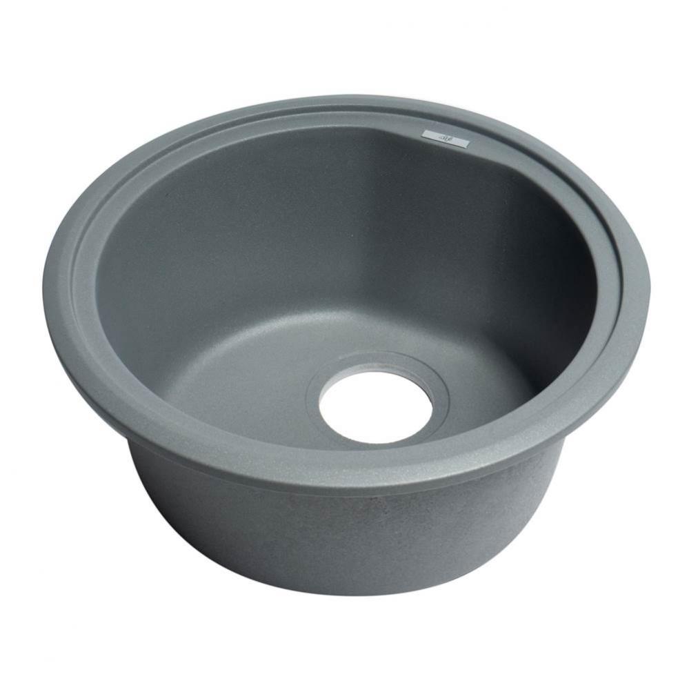 Titanium 17'' Drop-In Round Granite Composite Kitchen Prep Sink