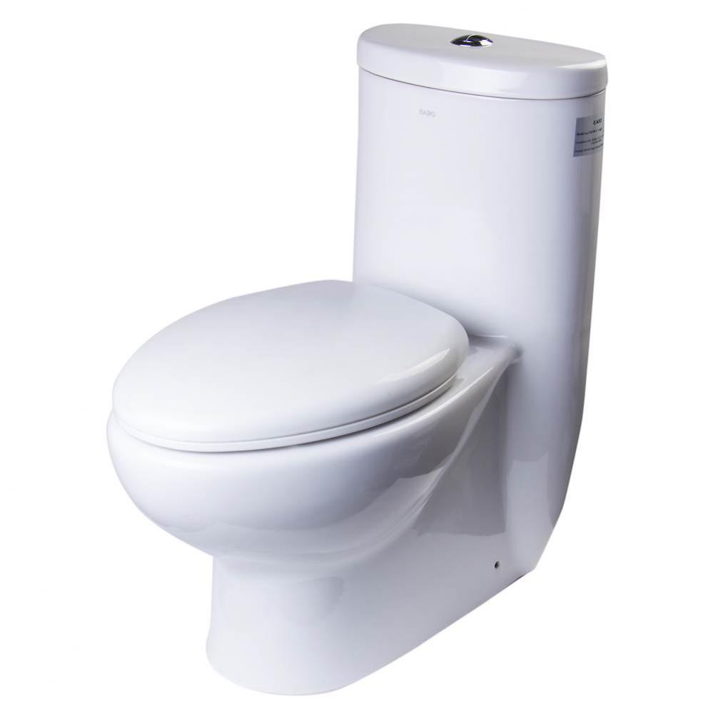 EAGO TB309 TALL DUAL FLUSH ONE PIECE ECO-FRIENDLY HIGH EFFICIENCY LOW FLUSH CERAMIC TOILET