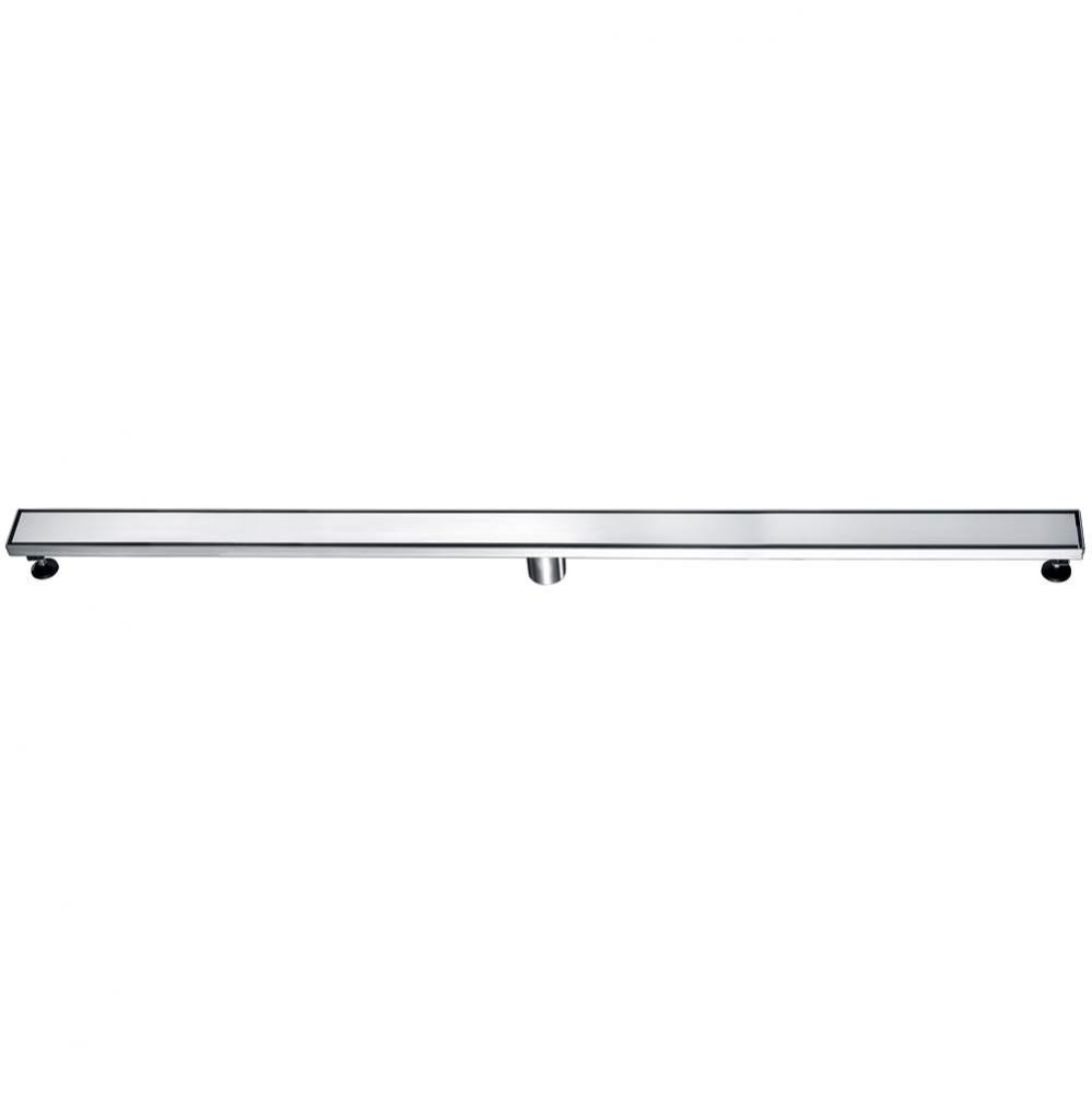 ALFI brand 59'' Brushed Stainless Steel Linear Shower Drain with Solid Cover
