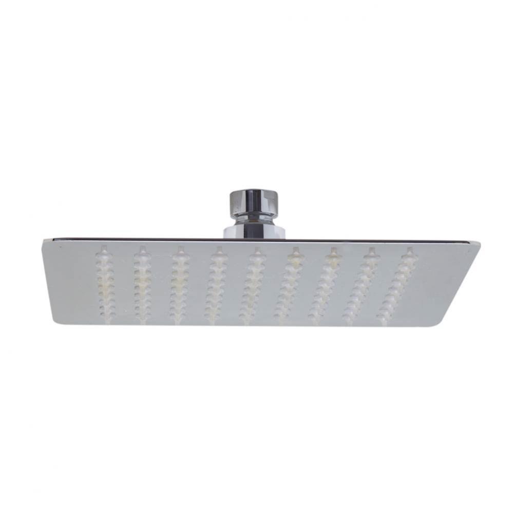 Solid Polished Stainless Steel 8'' Square Ultra Thin Rain Shower Head