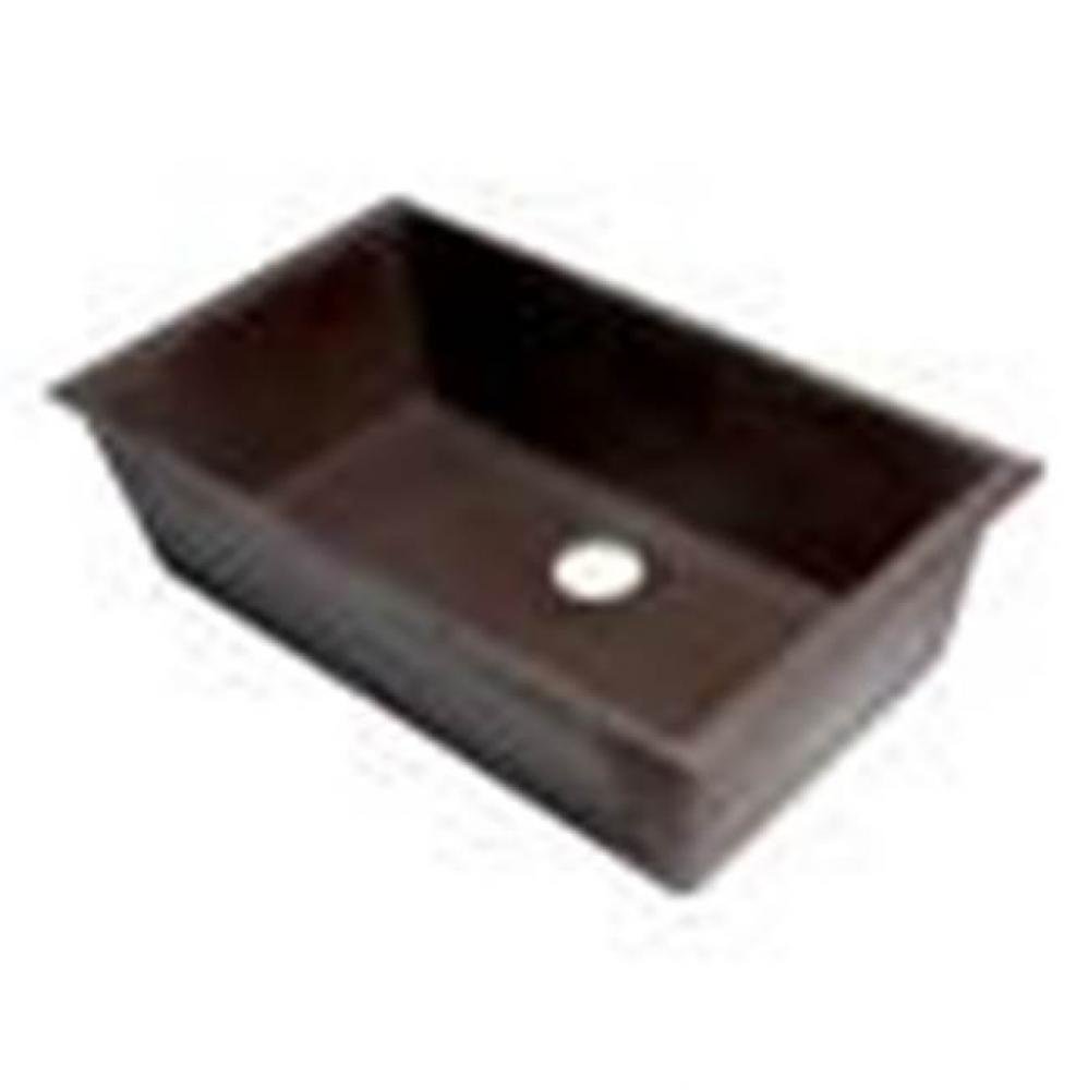 Chocolate 33'' Single Bowl Undermount Granite Composite Kitchen Sink