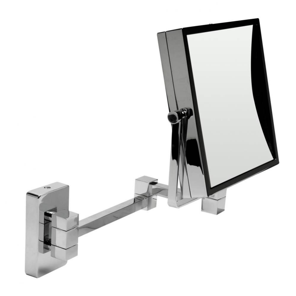 8'' Square Wall Mounted 5x Magnify Cosmetic Mirror