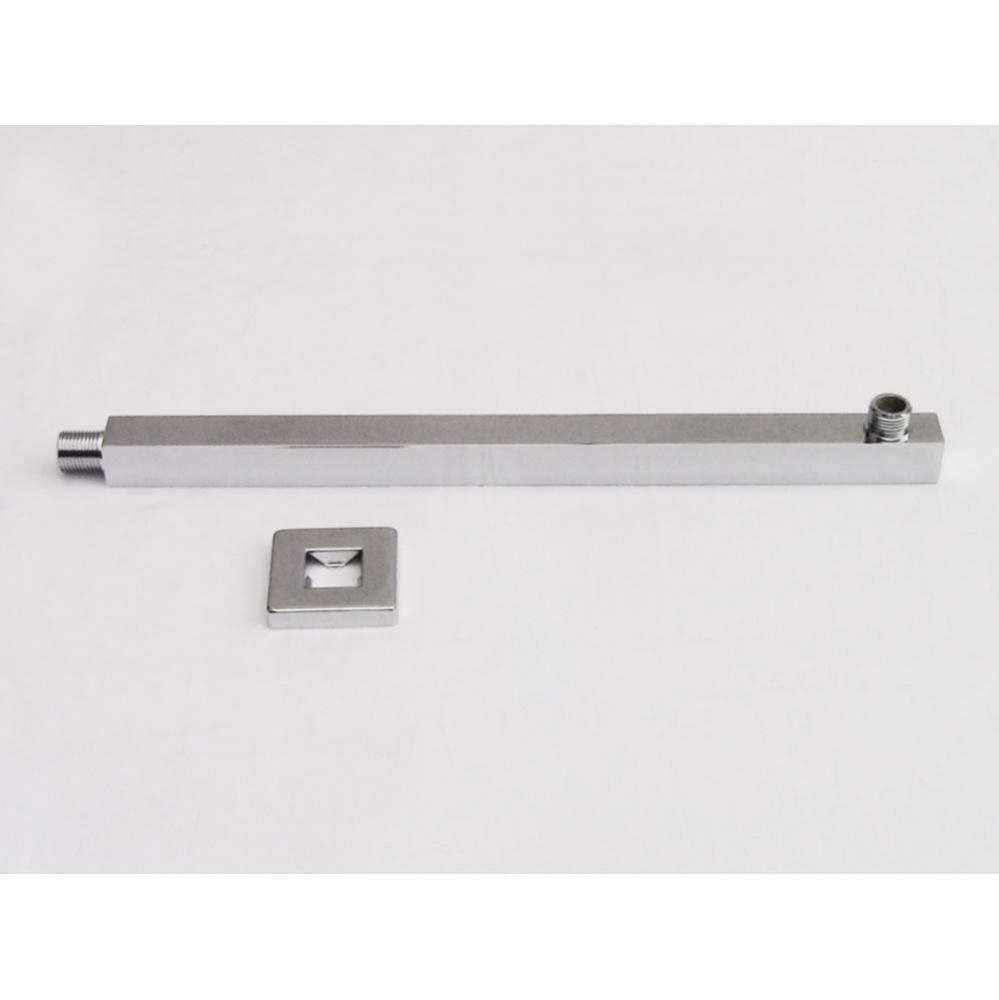 16'' Square Wall Mounted Brushed Nickel Shower Arm for Square Rain Shower Heads
