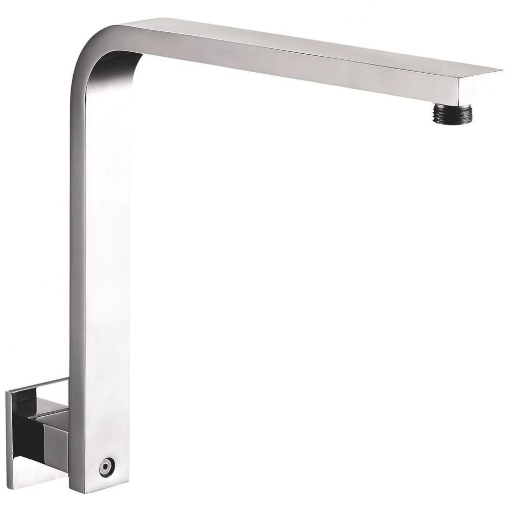 Polished Chrome 12'' Square Raised Wall Mounted Shower Arm