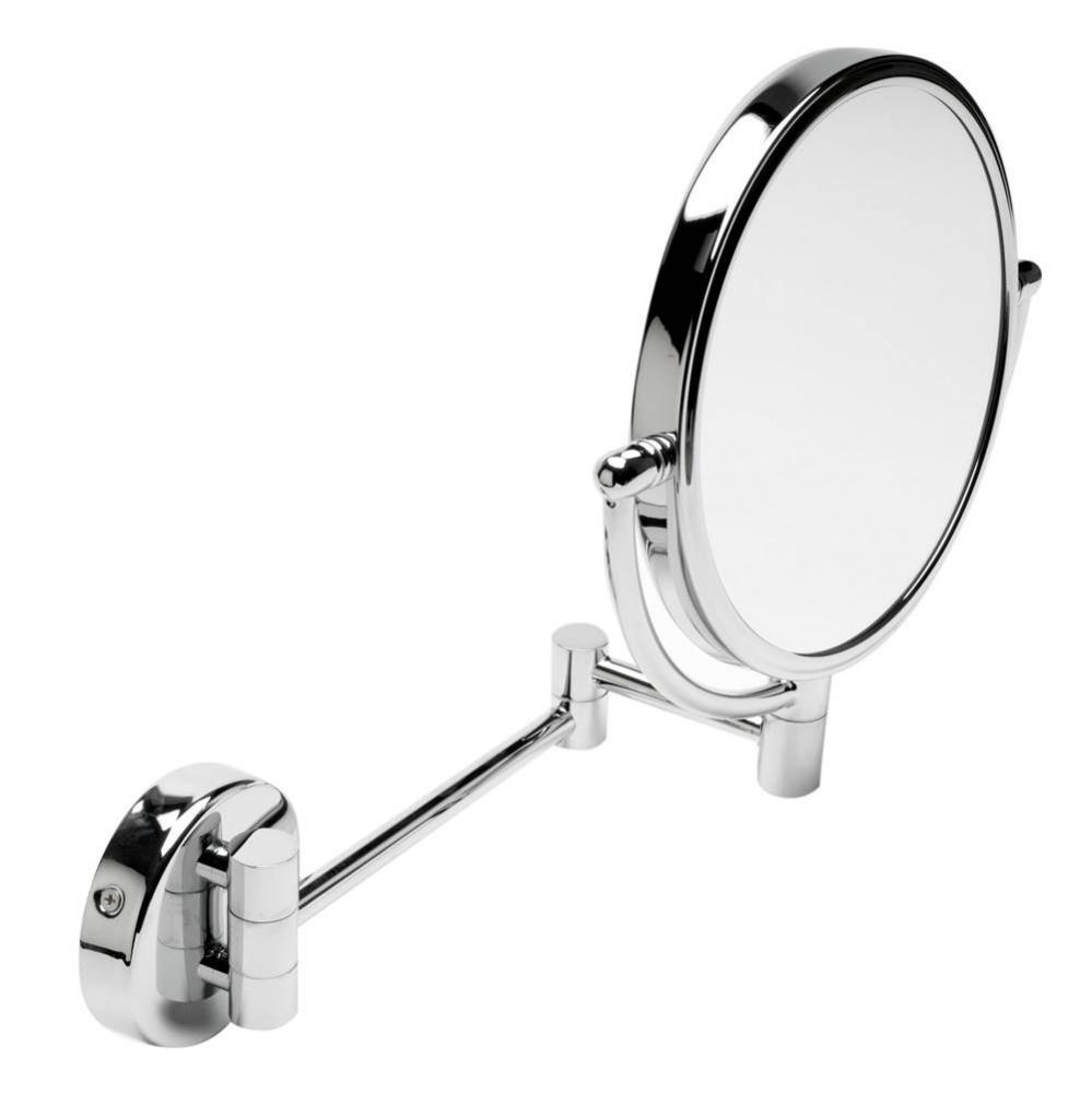 8'' Round Wall Mounted 5x Magnify Cosmetic Mirror