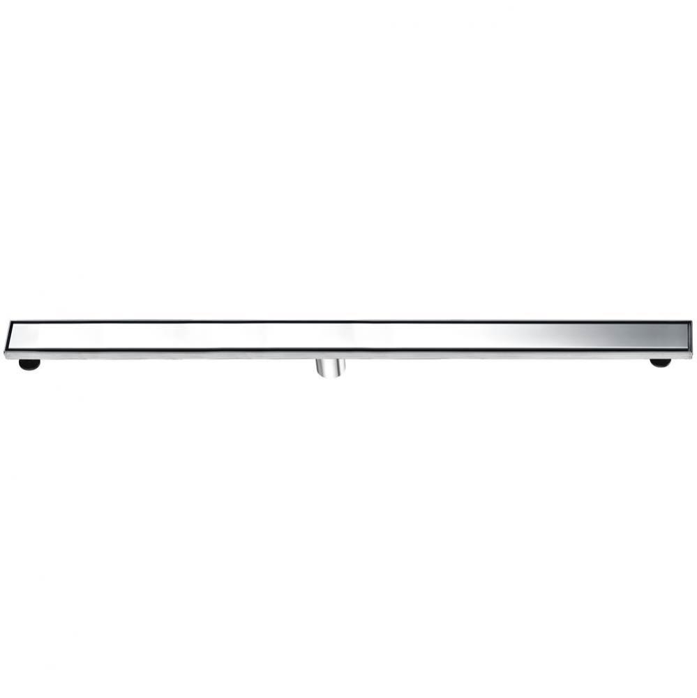 ALFI brand 47'' Polished Stainless Steel Linear Shower Drain with Solid Cover