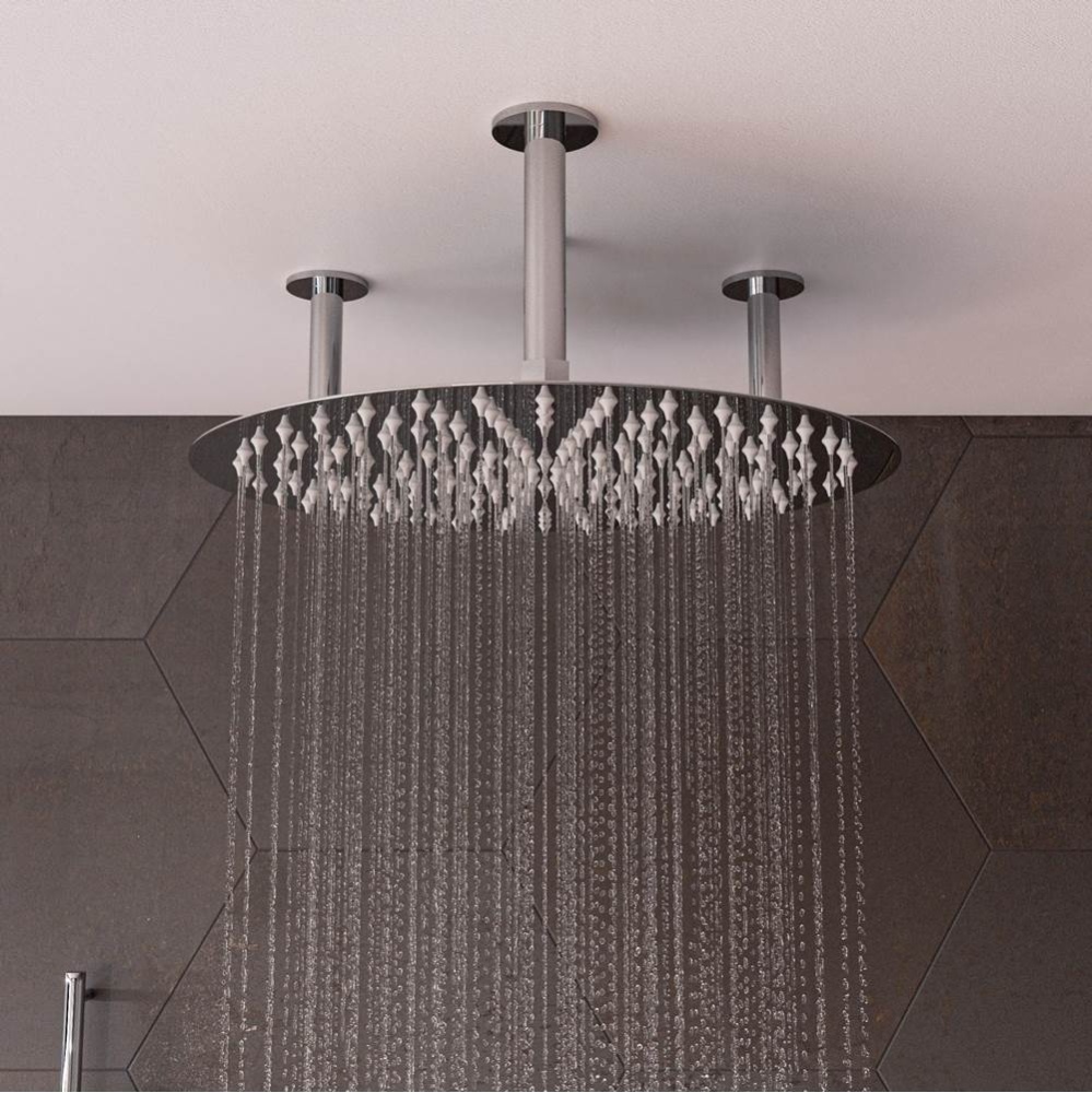20'' Round Polished Solid Stainless Steel Ultra Thin Rain Shower Head