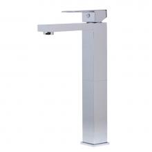 Alfi Trade AB1129-PC - Polished Chrome Tall Square Single Lever Bathroom Faucet