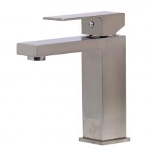 Alfi Trade AB1229-BN - Brushed Nickel Square Single Lever Bathroom Faucet
