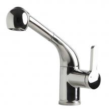 Alfi Trade AB2023-PSS - Solid Polished Stainless Steel Pull Out Single Hole Kitchen Faucet