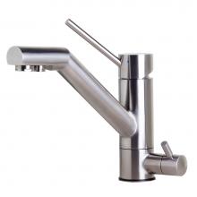 Alfi Trade AB2040-BSS - Solid Brushed Stainless Steel Kitchen Faucet with Built in Water Dispenser