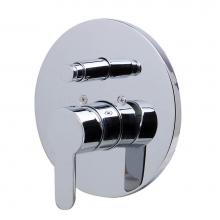 Alfi Trade AB3101-PC - Polished Chrome Shower Valve Mixer with Rounded Lever Handle and Diverter