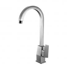 Alfi Trade AB3470-BN - Brushed Nickel Gooseneck Single Hole Bathroom Faucet