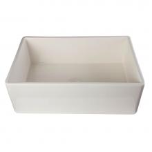 Alfi Trade AB510-B - Biscuit 30'' Contemporary Smooth Apron Fireclay Farmhouse Kitchen Sink