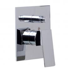 Alfi Trade AB5601-PC - Polished Chrome Shower Valve Mixer with Square Lever Handle and Diverter