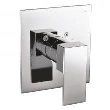 Alfi Trade AB6701-PC - Polished Chrome Modern Square Pressure Balanced Shower Mixer