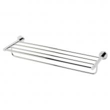 Alfi Trade AB9538-PC - Polished Chrome 26 inch Towel Bar & Shelf Bathroom Accessory